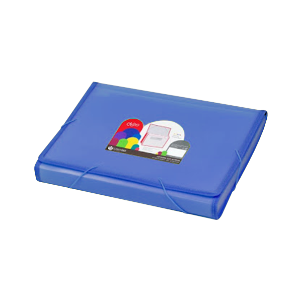 Carpeta classificadora polipropilè Dune amb rivet Foli Blau
