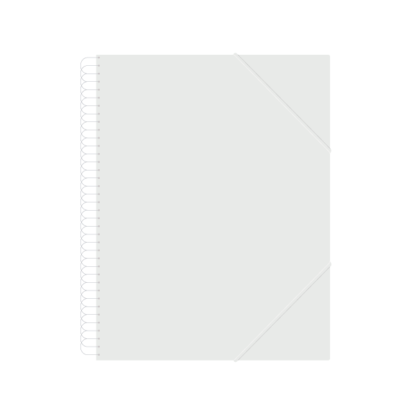 Carpeta multifundes espiral person. A4 Descom 20 fulls Transparent