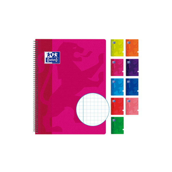 Cuaderno Oxford Folio 80 hojas cuadrícula 5x5