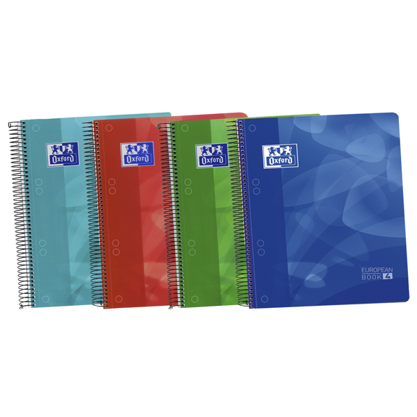 Cuaderno microperforado Oxford European Cuarto 120 hojas cuadrícula 5x5
