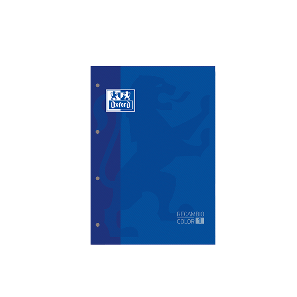 Recanvi Oxford A4 4 forats 80 fulls quadrícula 5x5 Blau