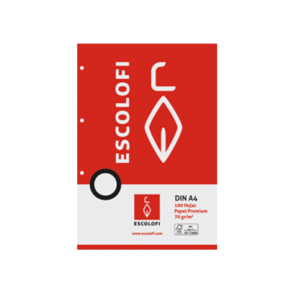 Papers Escolofi 500 fulls A4 4 forats