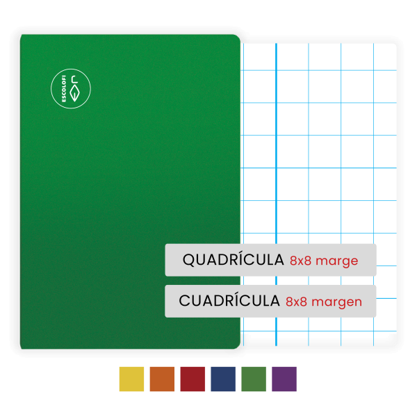 Llibretes Escolofi Quart 32 fulls quadrícula 8x8