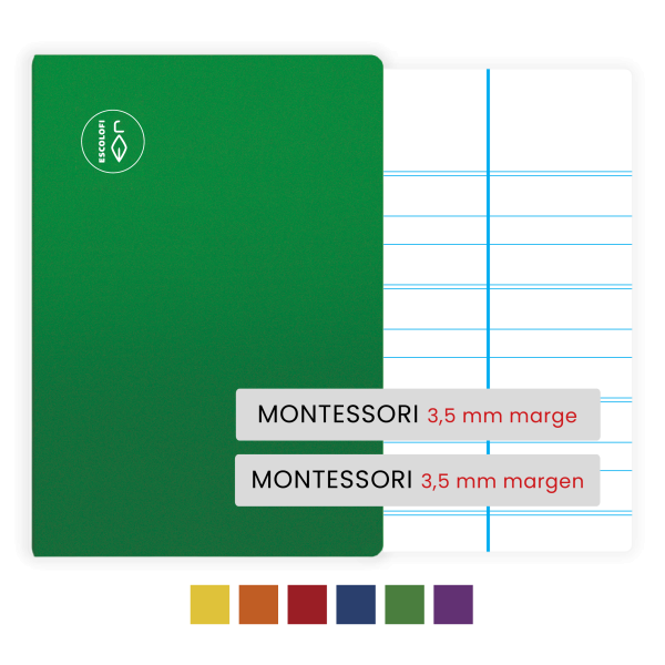 Llibretes Escolofi Quart 32 fulls pauta montessori 3,5 mm