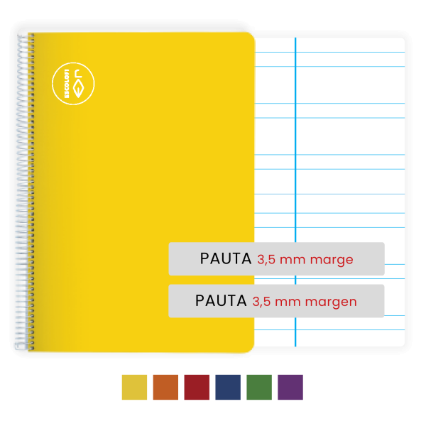 Quadern Escolofi Quart 50 fulls pauta 3,5 mm