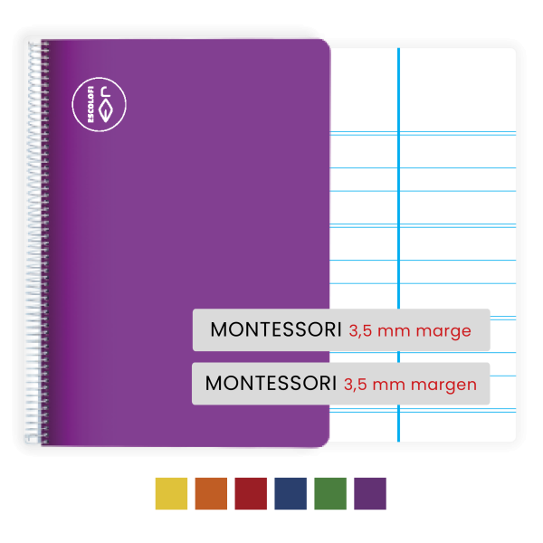 Quadern Escolofi Quart 50 fulls pauta montesori 3,5 mm