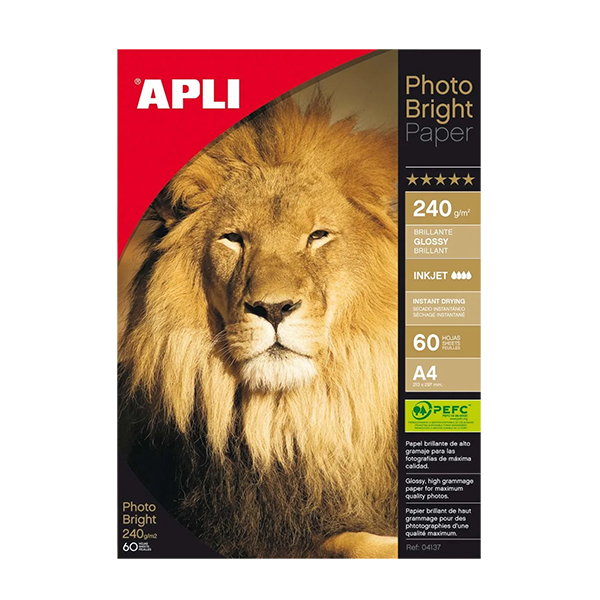 Paper fotogràfic Apli Photo Bright A4