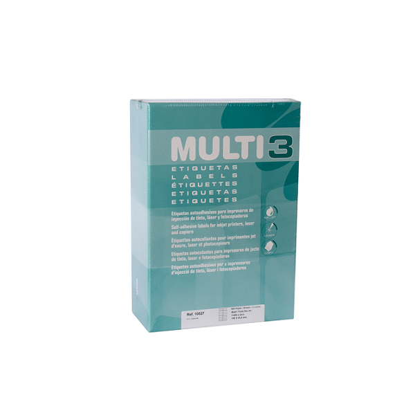 Etiquetes autoadhesives MULTI3 A4 500 fulls