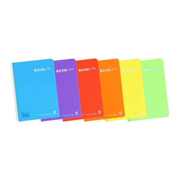 Cuaderno Enri plus tapa polipropileno Folio 80 fulls