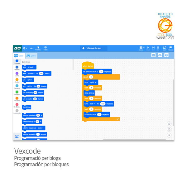VEX GO KIT AMB CAIXA EMMAGATZEMATGE
