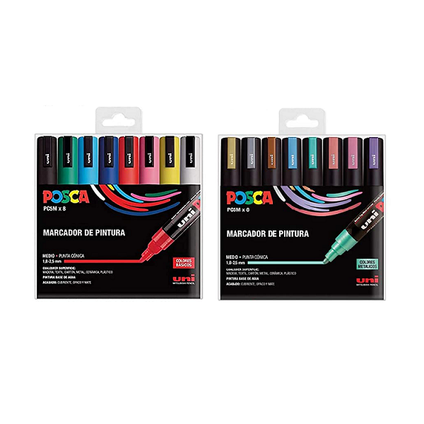 Caixa retoladors Uni Posca PC-5M