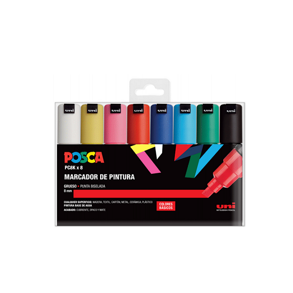Caixa retoladors Uni Posca PC-8K