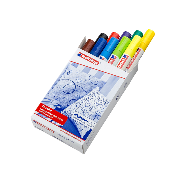 Retolador tèxtil Edding 4500 capsa assortida