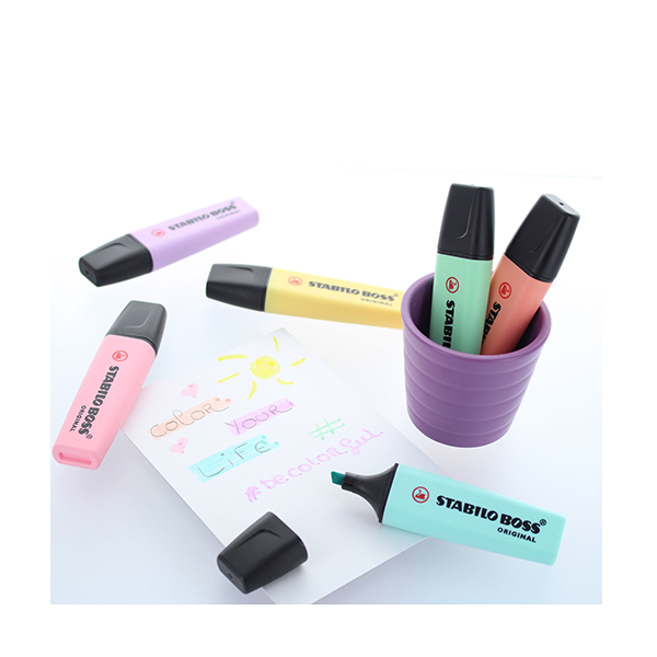 Estoig marcadors fluorescents Stabilo Boss Original color pastel