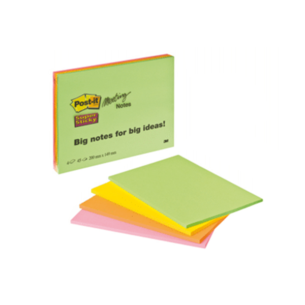 Notes de posar i treure Post-it Súper Sticky gegant 200 x 149 mm