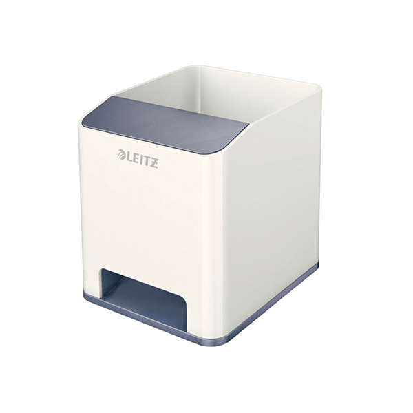 Portallapis Leitz WOW DUAL Blanc perla/gris