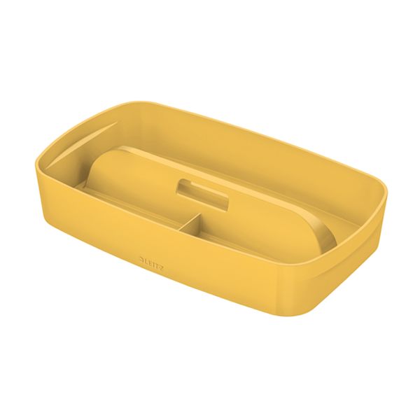 Safata organitzadora petita amb nansa Leitz MyBox Cosy Groga