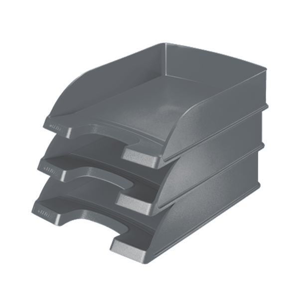 Safata Leitz Plus JUMBO gran capacitat Gris