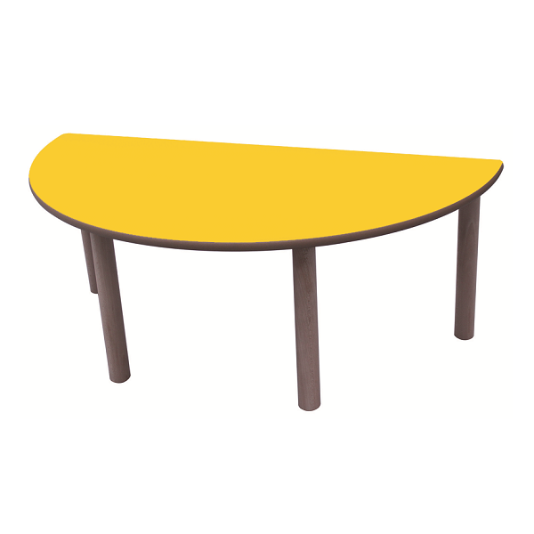 Taula semirodona 120x60 cm T3 alt. 59 cm