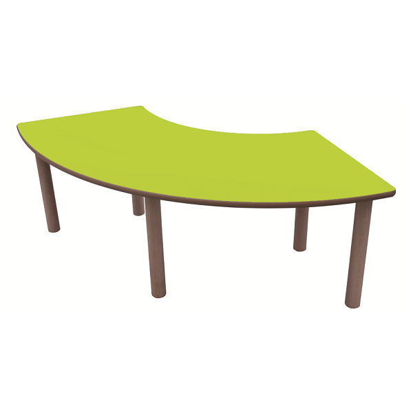 Mesa 1/4 de aro 100x100 cm T2 alt. 53 cm