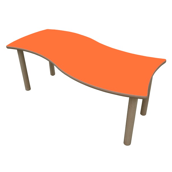 Taula rectangular ona 120x60 cm T0 40 cm