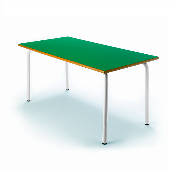 Mesa rectangular 207 110x55 cm pata blanca alt. 54 cm
