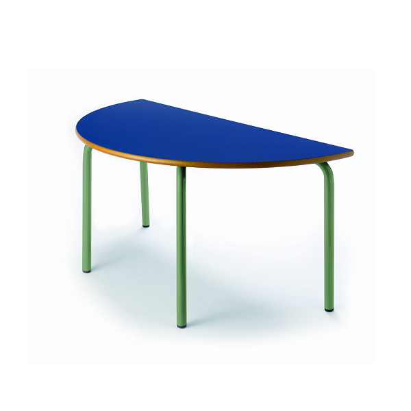 Mesa semicircular 208 120x60 cm pata verde alt. 46 cm