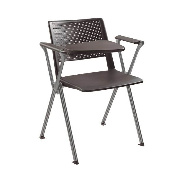 Silla con pala TRACK patas gris