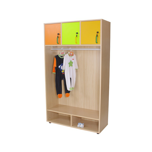 Taquilla perchero abierto haya 180 cm alto