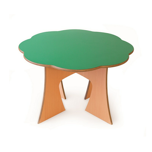 Taula arbre circular potes fusta alçada 54 cm