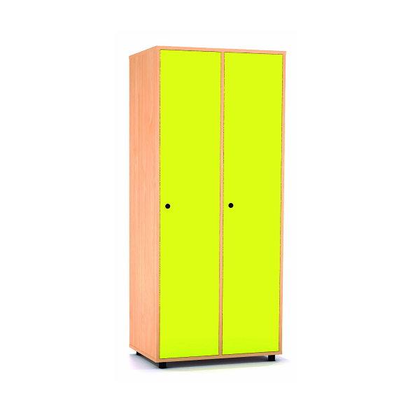 Taquilla haya 1 puerta 2 columnas 40 cm