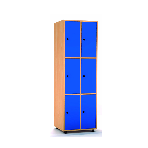 Taquilla haya 3 puertas 2 columnas 30 cm