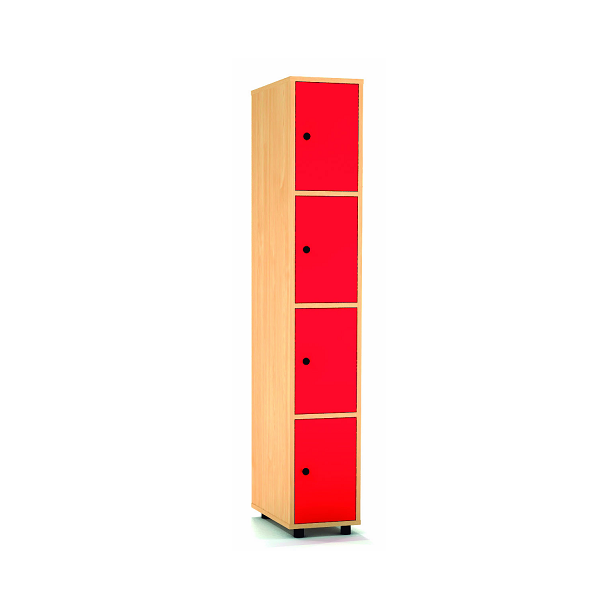 Taquilla faig 4 portes 1 columna 30 cm