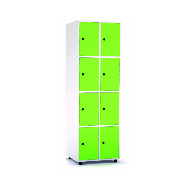 Taquilla blanca 4 portes 2 columnes 30 cm