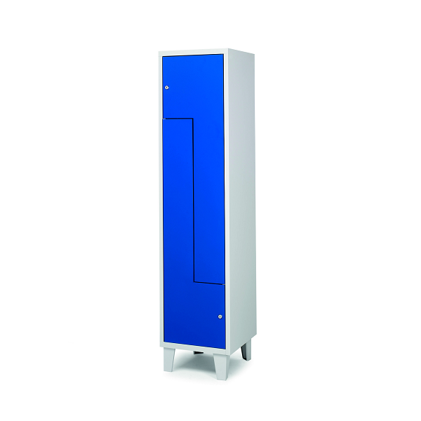 Taquillas metálicas 2 puertas en L ancho 40 cm