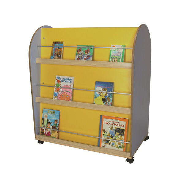Moble expositor llibres faig ovalat 2 cares