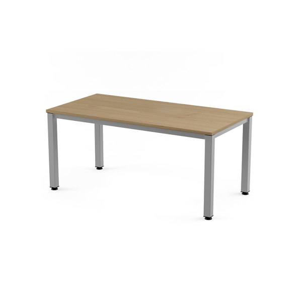 Taula EXECUTIVE rectangular estructura gris 140x80 cm