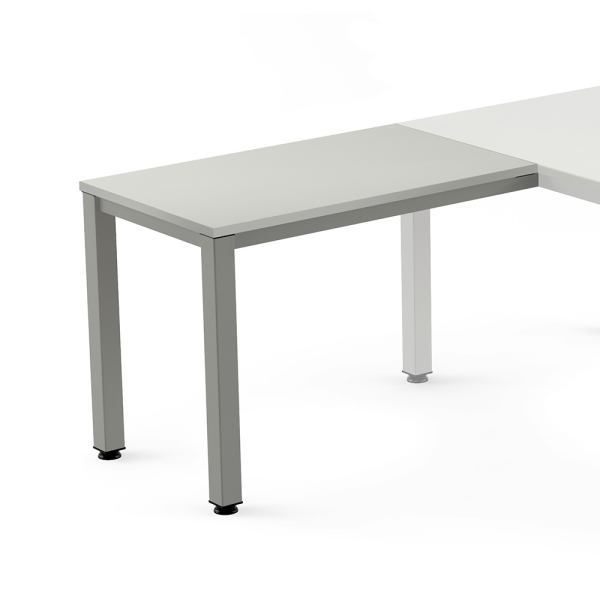Ala mesa EXECUTIVE rectangular estructura gris 100x60 cm