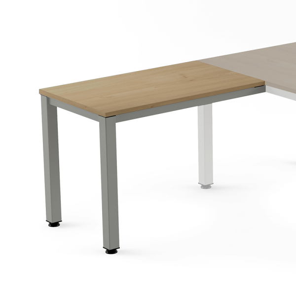 Ala mesa EXECUTIVE rectangular estructura gris 100x60 cm