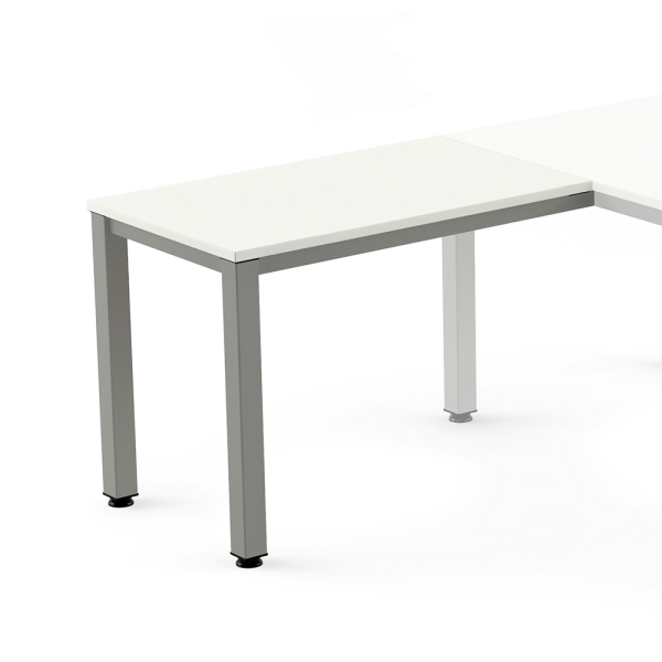 Ala mesa EXECUTIVE rectangular estructura gris 100x60 cm