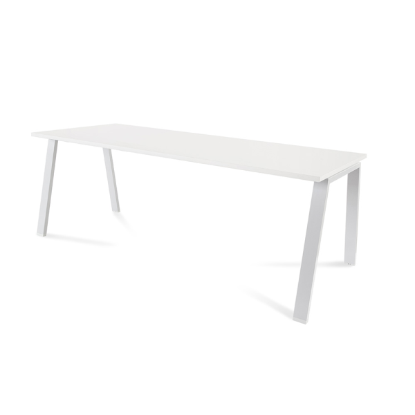 Taula recta WHITE 200x80 cm