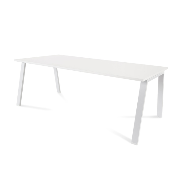 Taula recta WHITE 200x100 cm