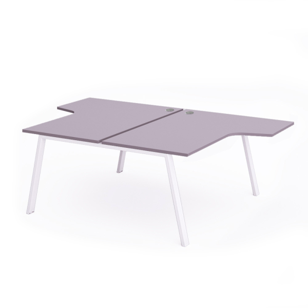 Mesa doble WHITE 
