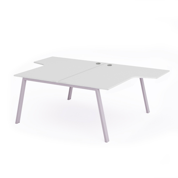 Mesa doble WHITE 