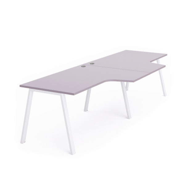 Mesa doble WHITE 