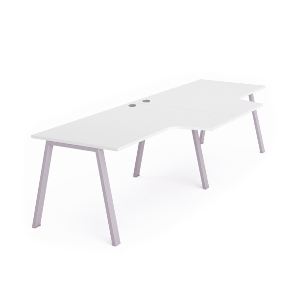 Mesa doble WHITE 