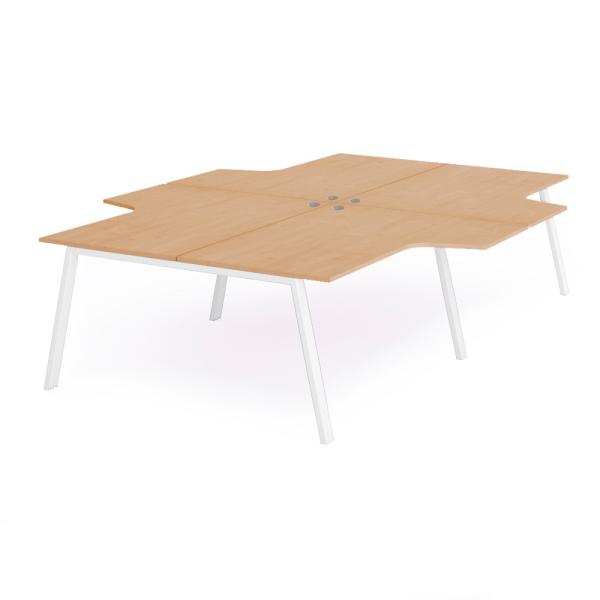 Mesa cuadruple WHITE 