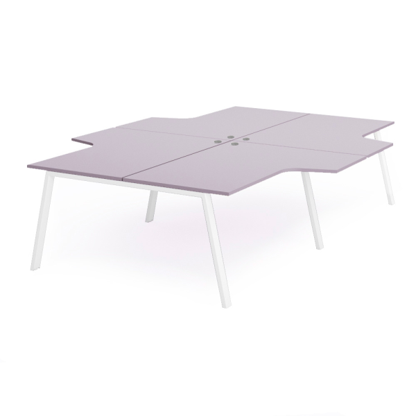 Mesa cuadruple WHITE 