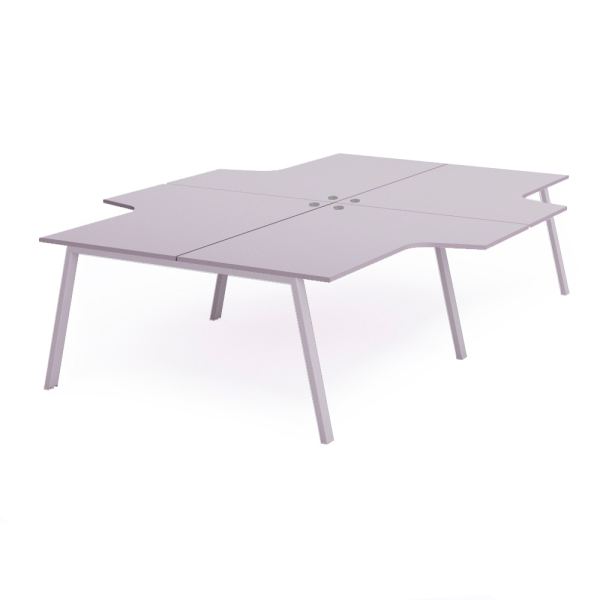 Mesa cuadruple WHITE 
