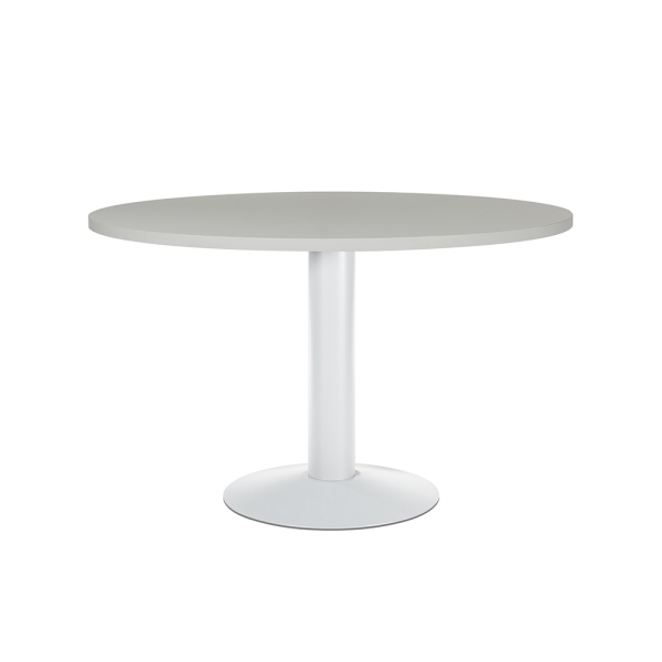 Mesa reunión circular columma blanca 120 Ø